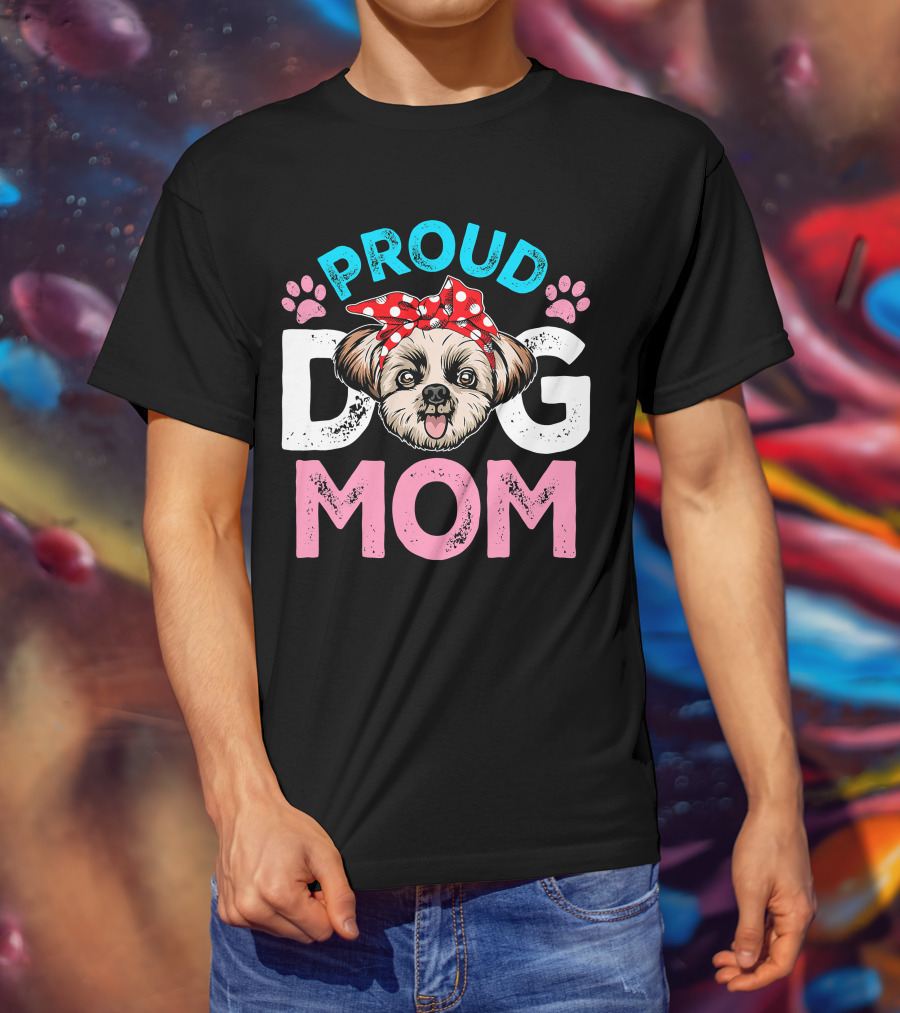 Proud Shih Tzu Dog Mom T-Shirt