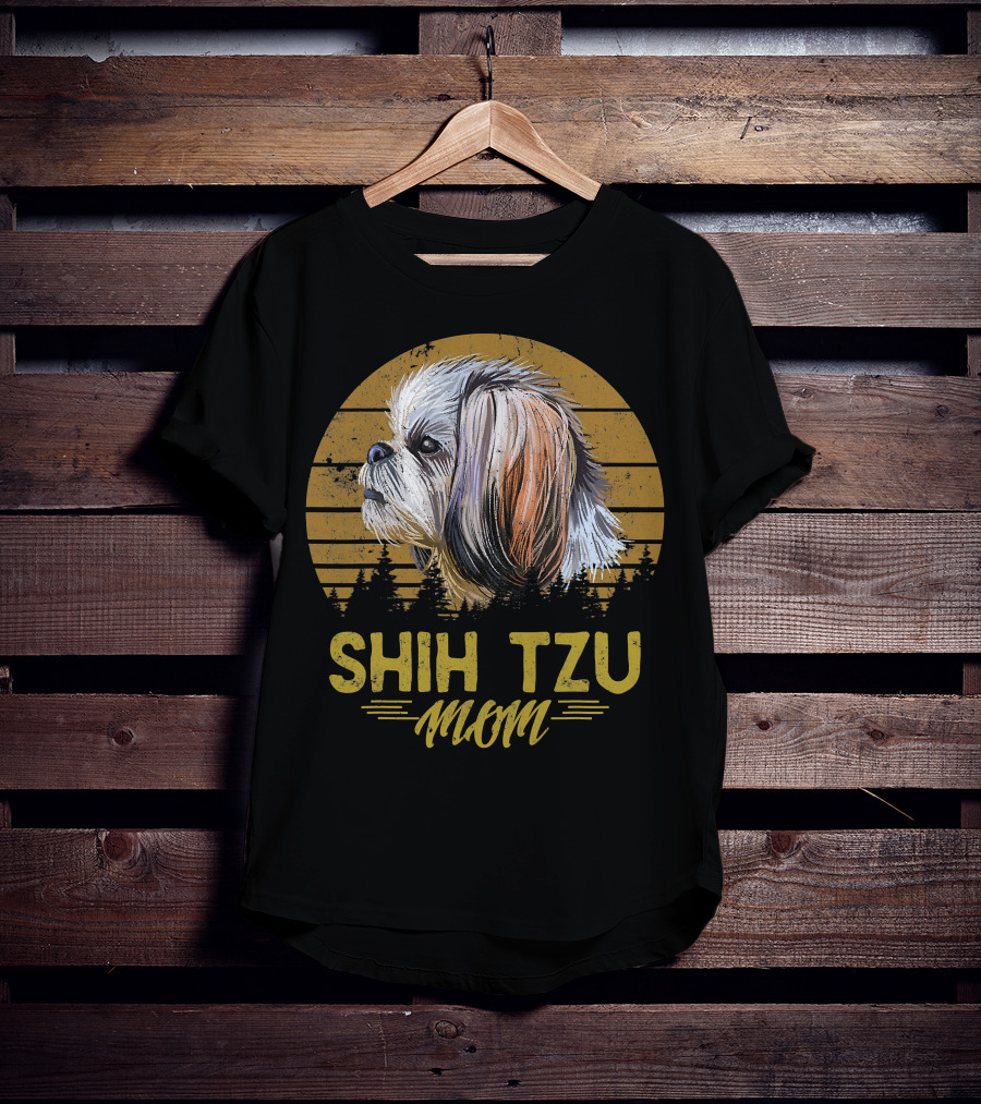 Shih Tzu Mom Retro Dog 365 T-Shirt