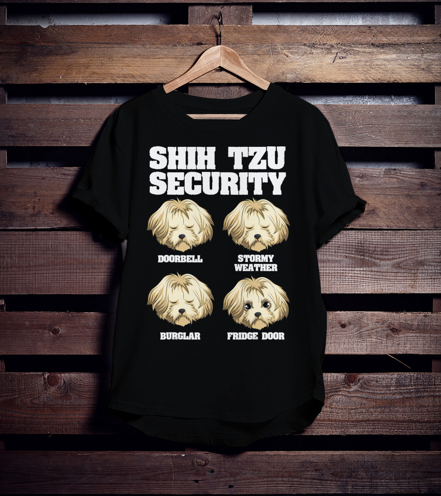 Shih Tzu Security Fridge Door Pot Roast Vegetables Sausage Pate T-Shirt