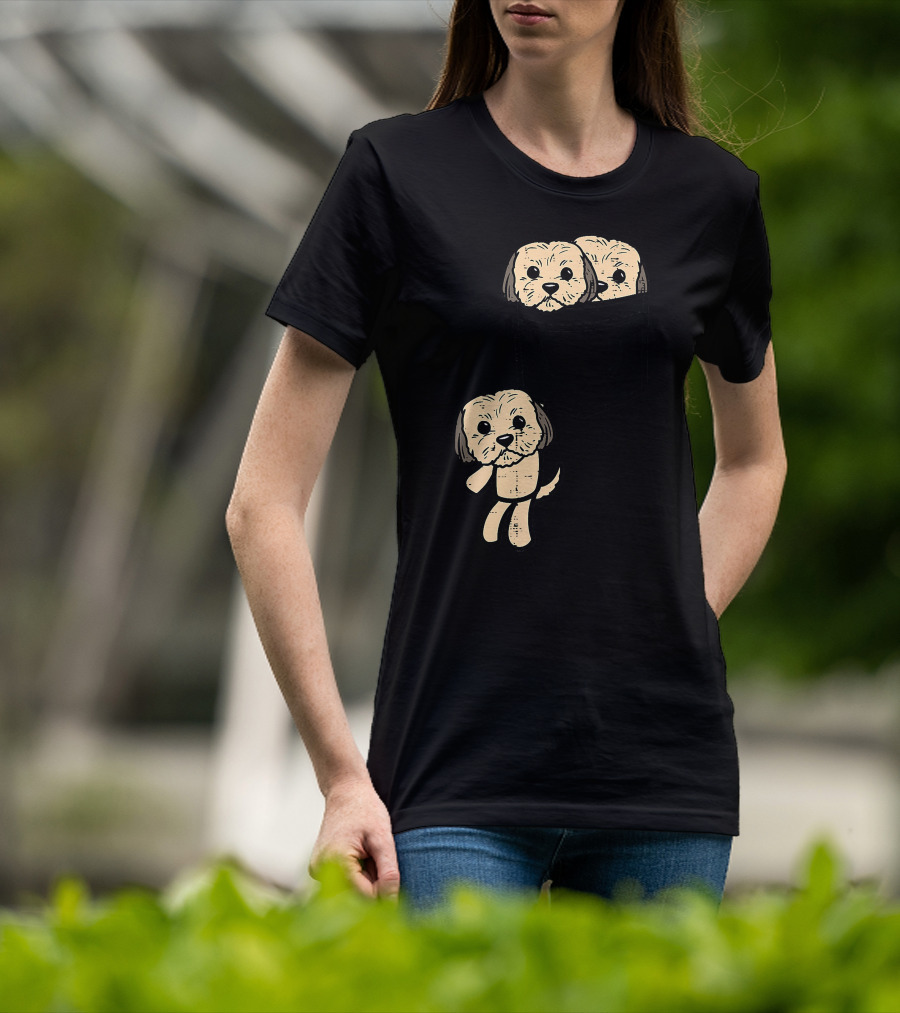 Pocket Shih Tzu Puppies Cute Animal Dog Lover Pet T-Shirt