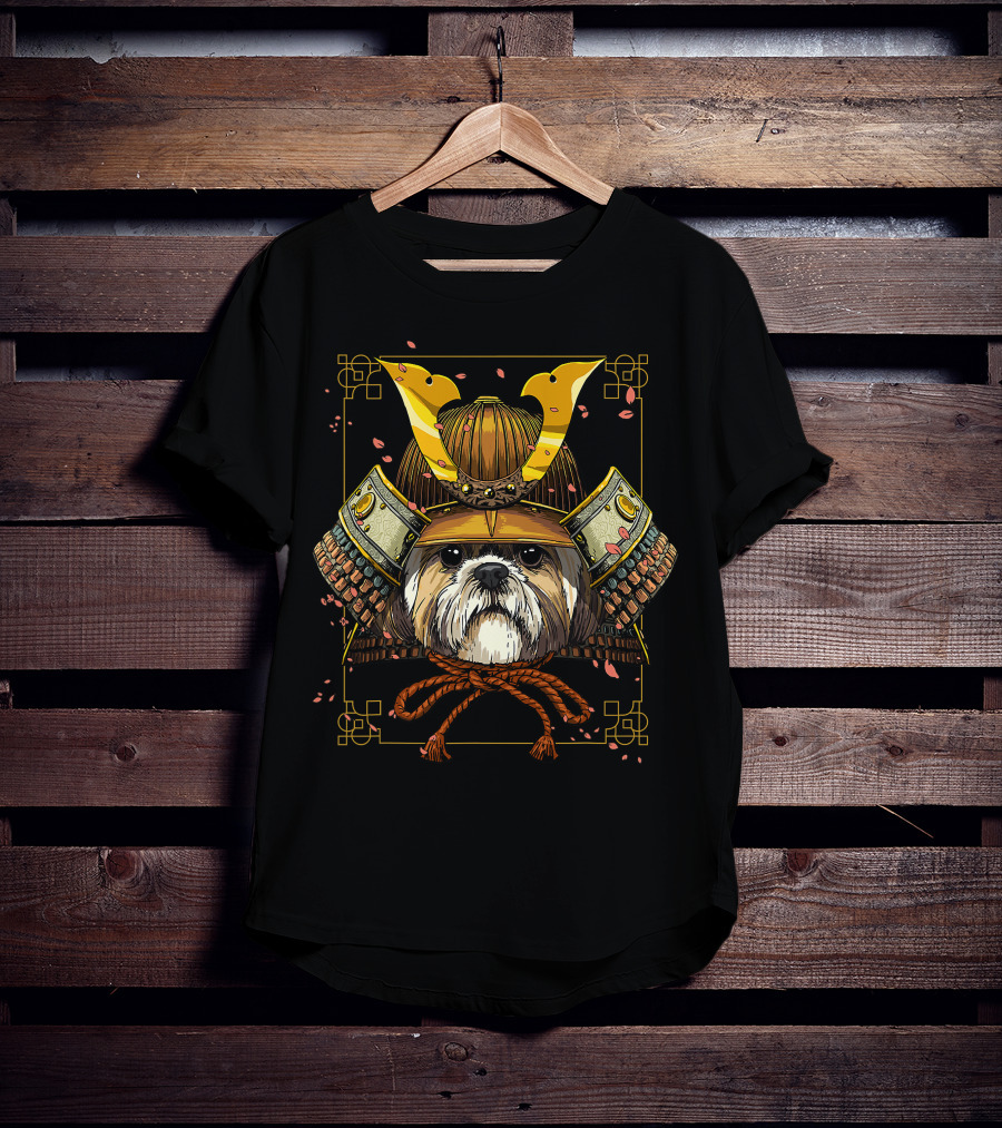 Samurai Shih Tzu Dog Warrior For Samurai Lovers T-Shirt