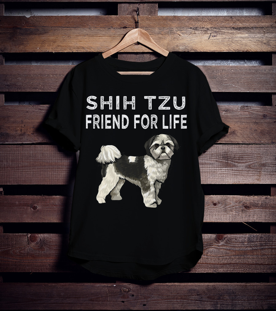 Shih Tzu Friend For Life Dog Friendship T-Shirt