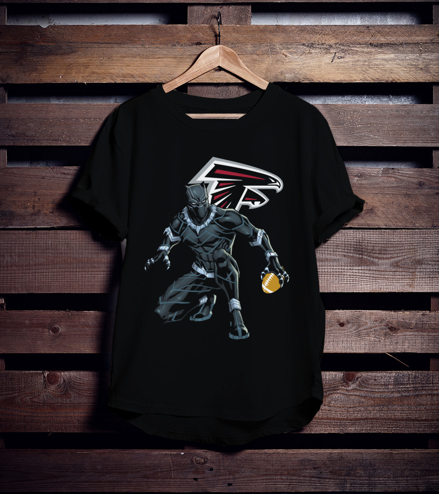 Atlanta Falcons Panther Football Crossover T-Shirt
