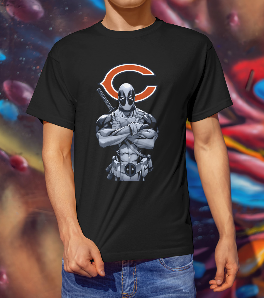 Chicago Bears Deadpool Crossover T-Shirt