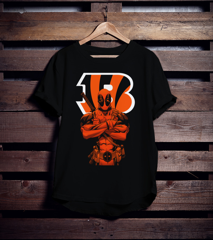 Cincinnati Bengals Deadpool Crossover Fan T-Shirt