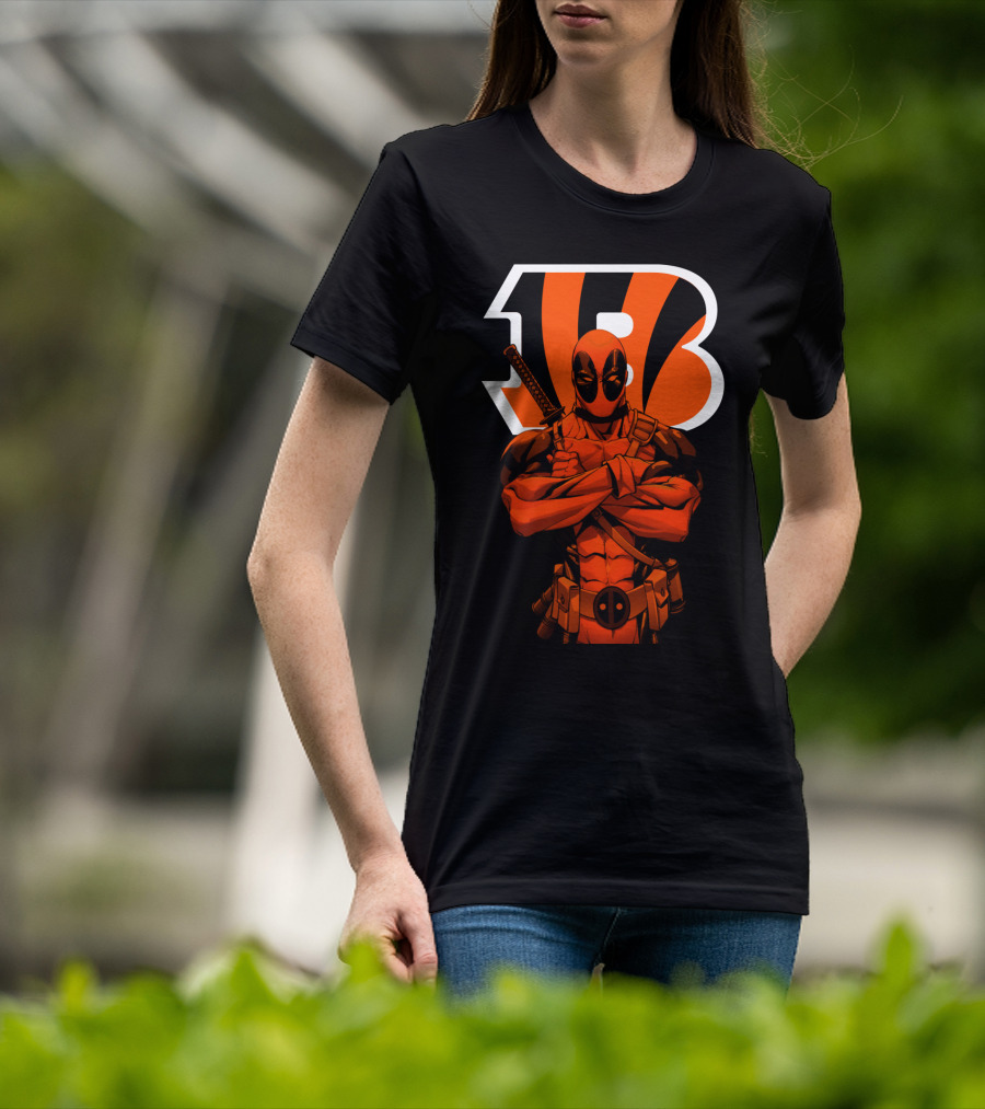 Cincinnati Bengals Deadpool Crossover Fan T-Shirt