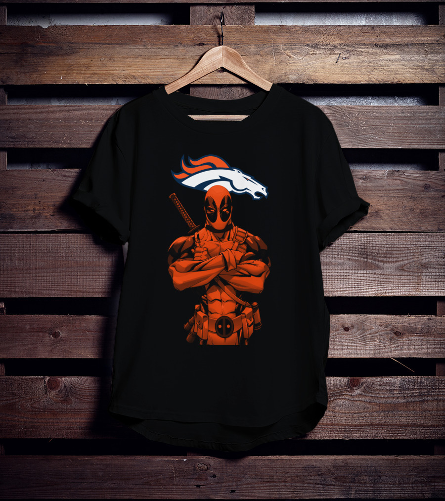 Deadpool Denver Broncos T-Shirt