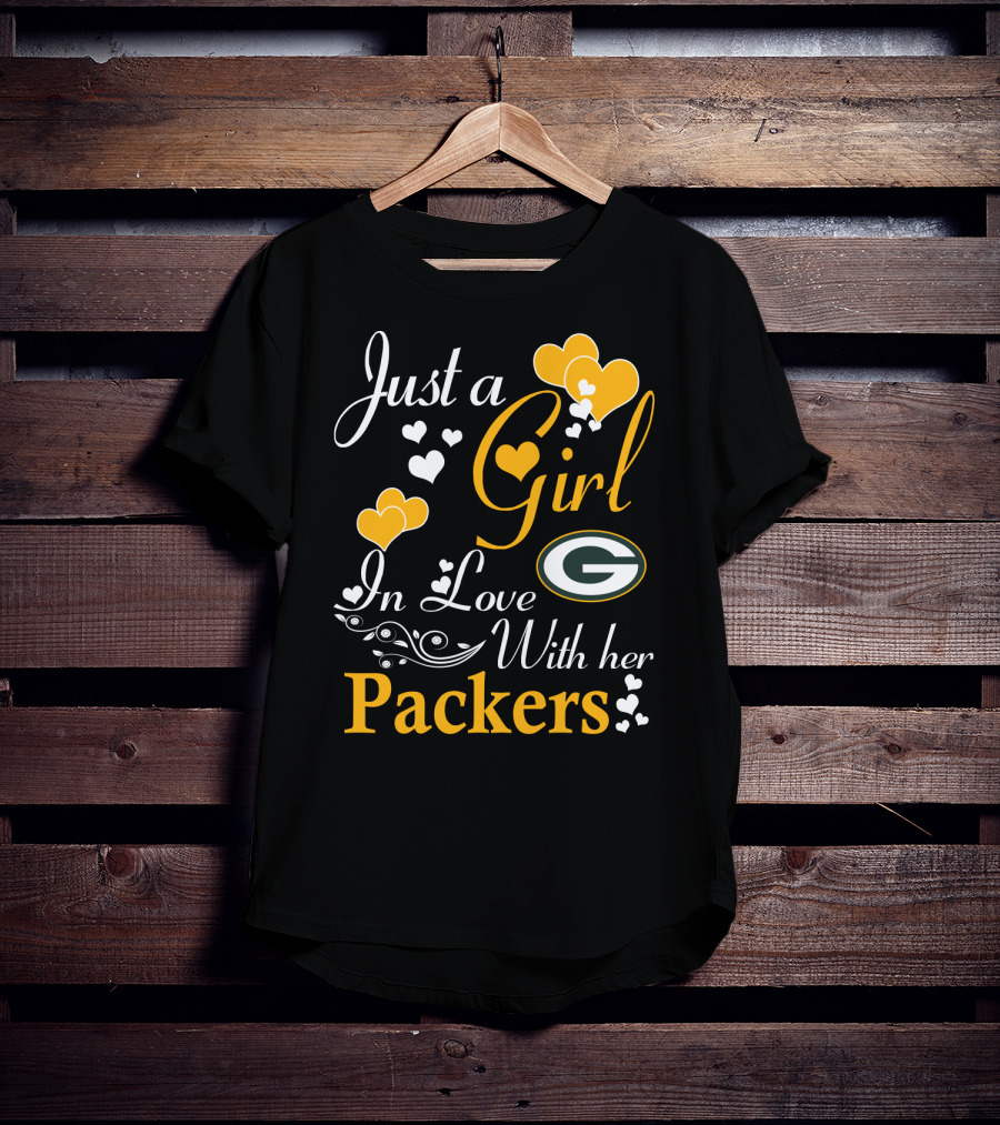 Just A Girl In Love With Her Green Bay Packers T-Shirt