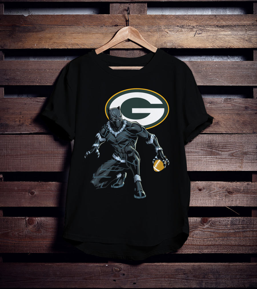 Green Bay Packers Football Superhero Crossover T-Shirt