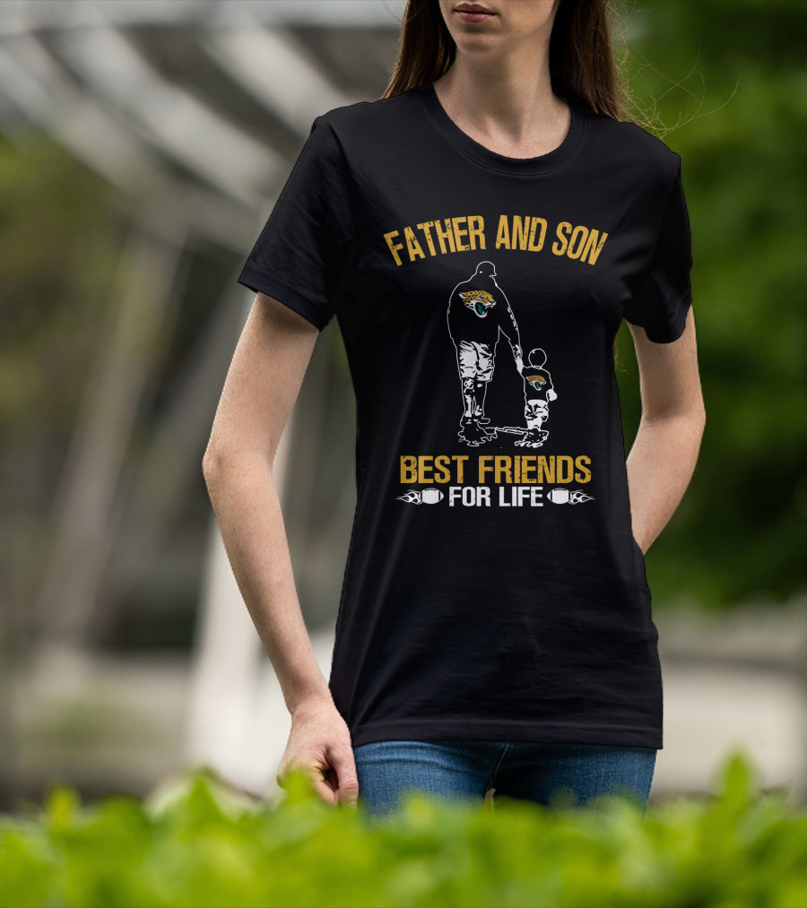 Jacksonville Jaguars Father And Son Best Friends For Life T-Shirt