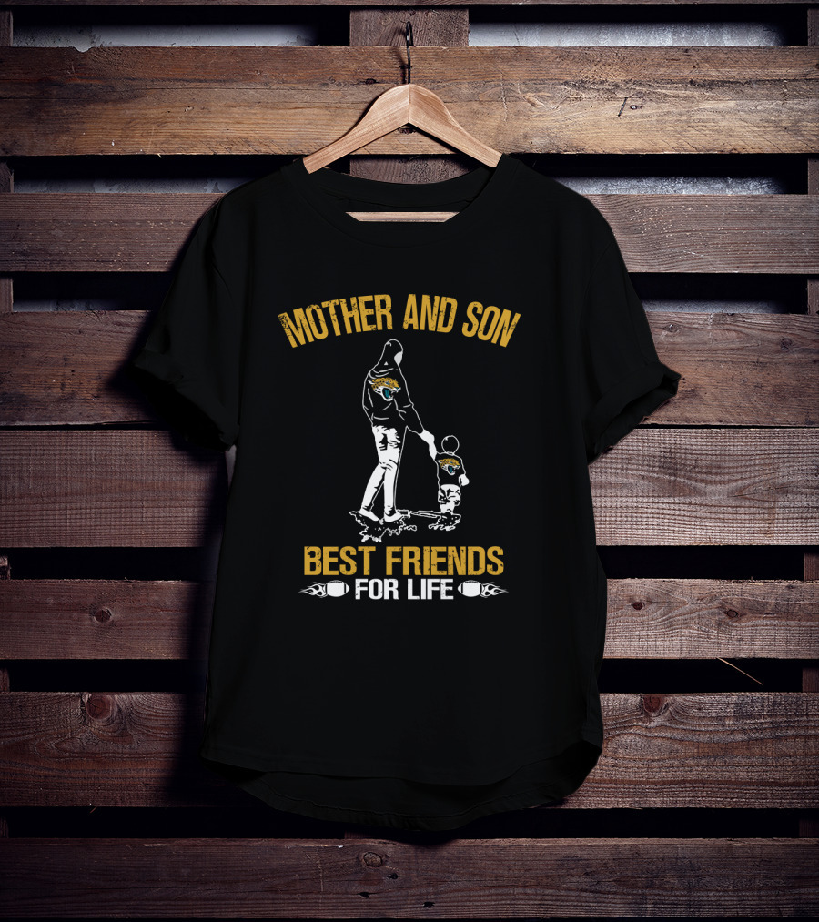 Mother And Son Jacksonville Jaguars Best Friends For Life T-Shirt
