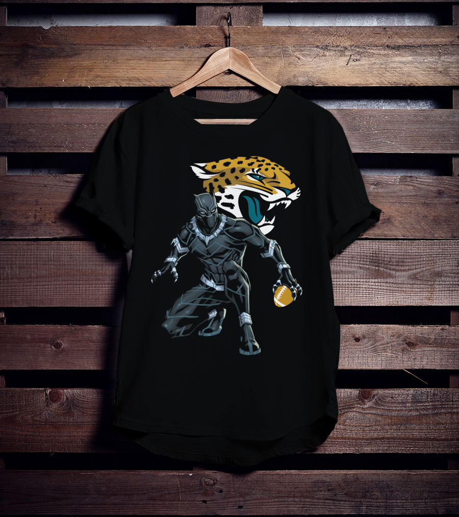 Jacksonville Jaguars Panther Crossover Football T-Shirt