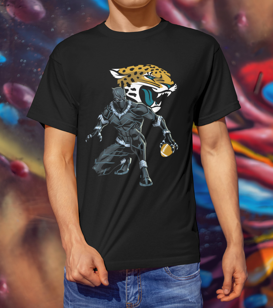 Jacksonville Jaguars Panther Crossover Football T-Shirt