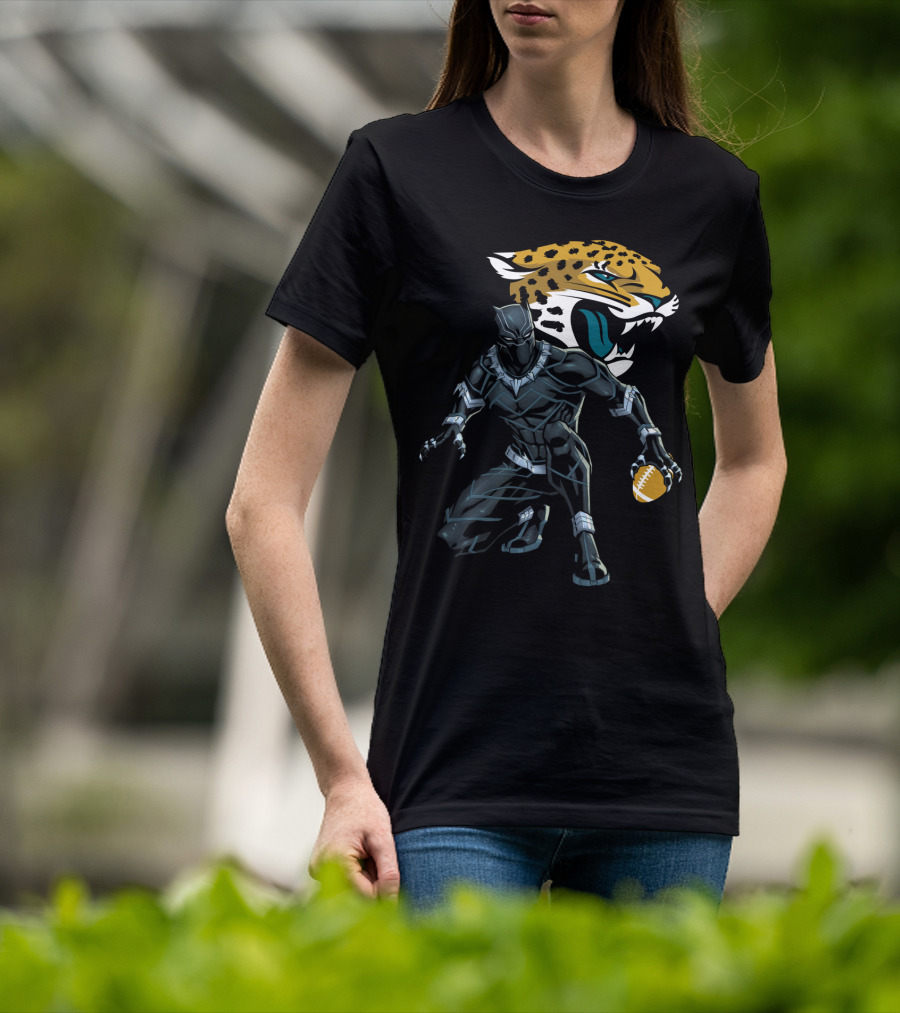 Jacksonville Jaguars Panther Crossover Football T-Shirt