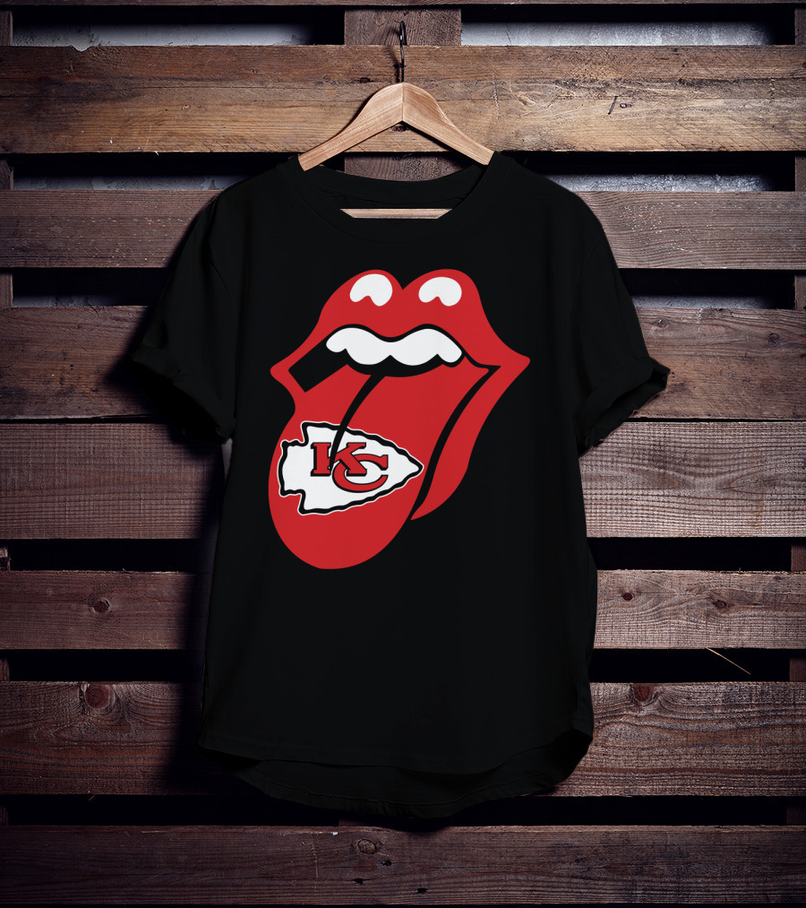 Kansas City Chiefs Kc Arrowhead Tongue T-Shirt