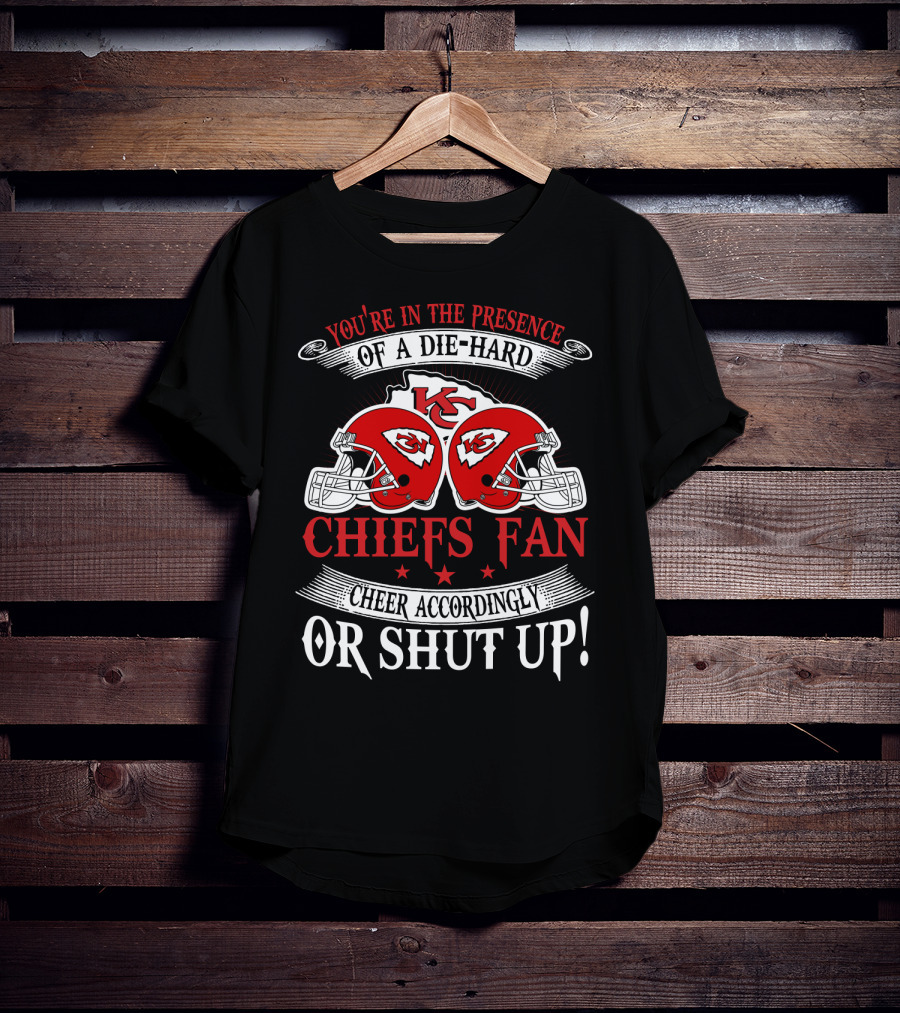 Kansas City Chiefs Fan Die-Hard Cheer Accordingly T-Shirt