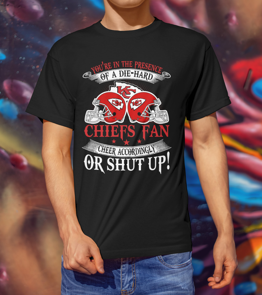 Kansas City Chiefs Fan Die-Hard Cheer Accordingly T-Shirt