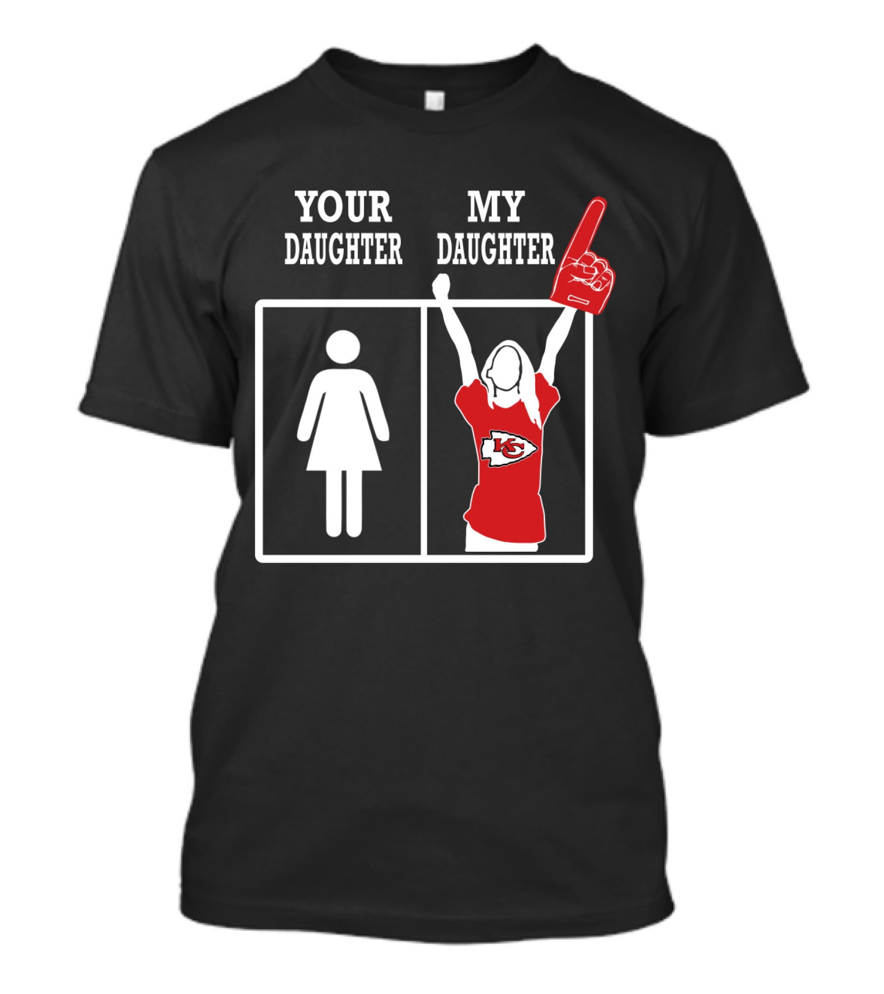 Your Daughter My Daughter Kansas City Chiefs Fan Enthusiast T-Shirt