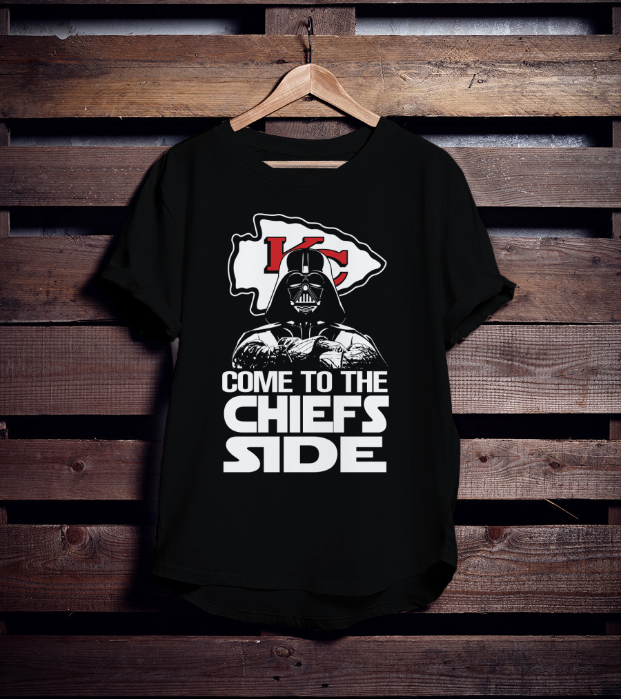 Come To The Chiefs Side Kansas City Chiefs Darth Vader T-Shirt