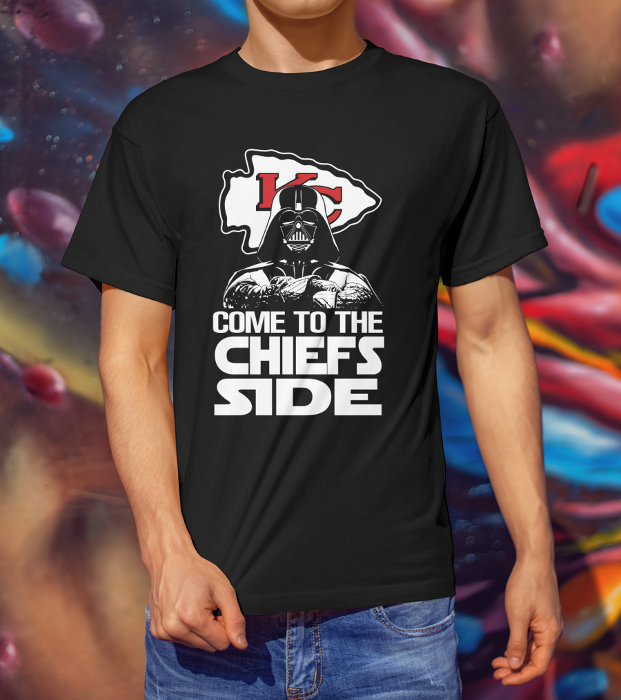 Come To The Chiefs Side Kansas City Chiefs Darth Vader T-Shirt