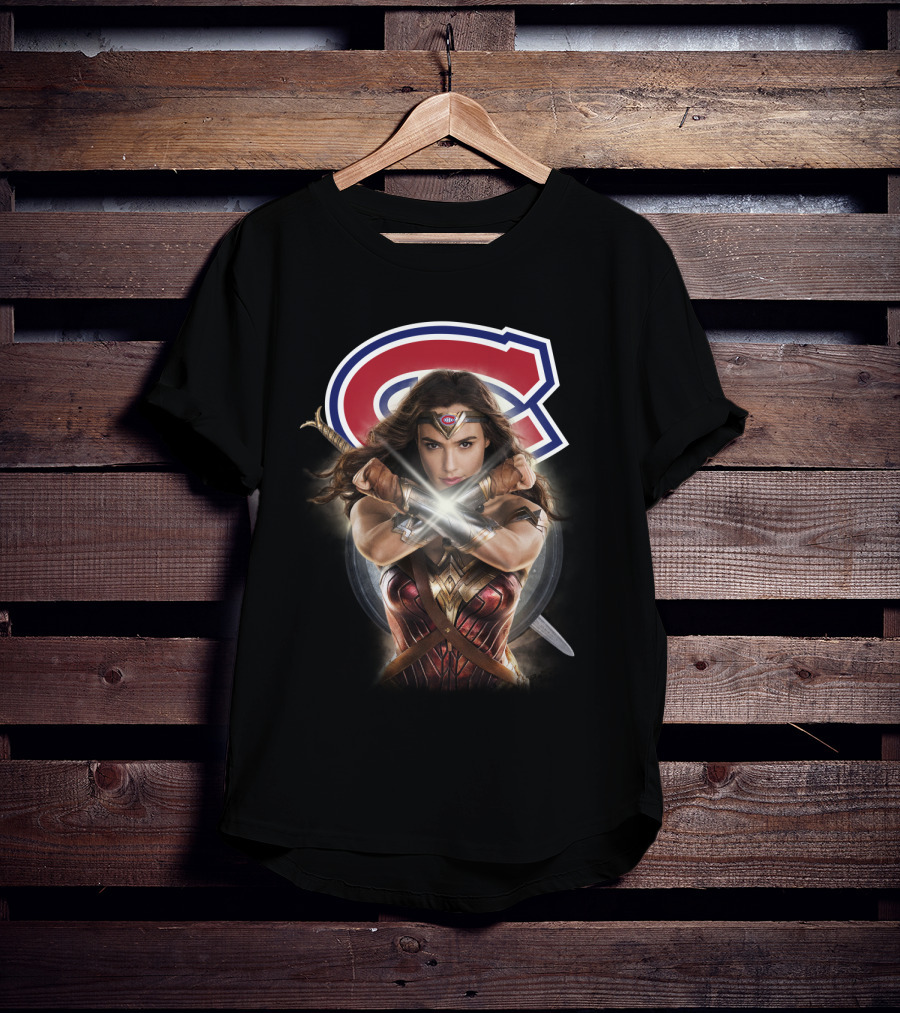 Montreal Canadiens Wonder Woman Crossover T-Shirt