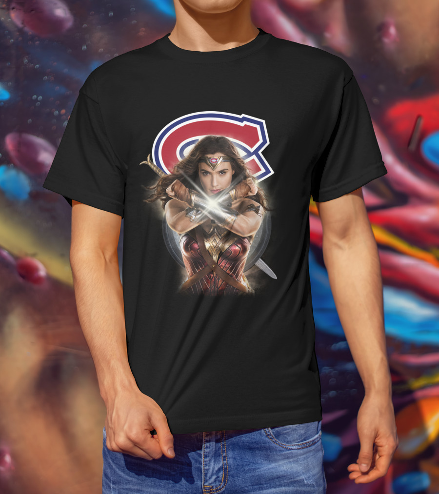 Montreal Canadiens Wonder Woman Crossover T-Shirt