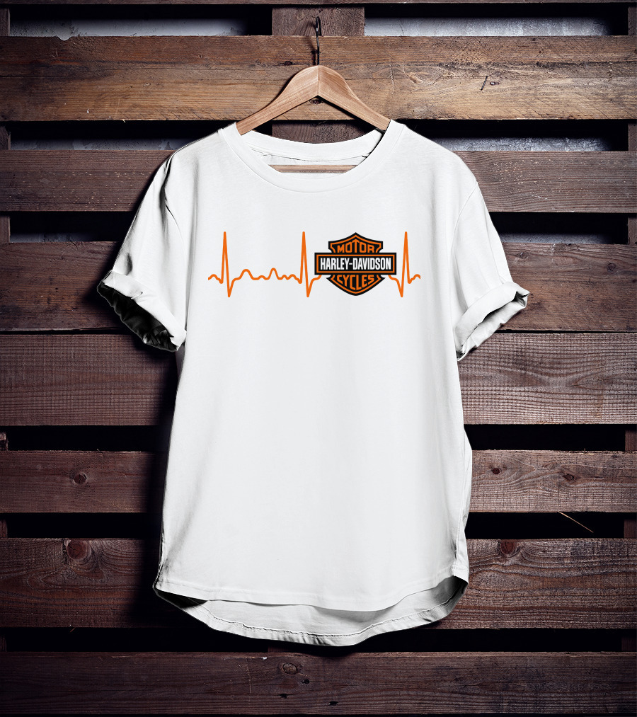 Harley Davidson Heartbeat Motor Cycles T-Shirt