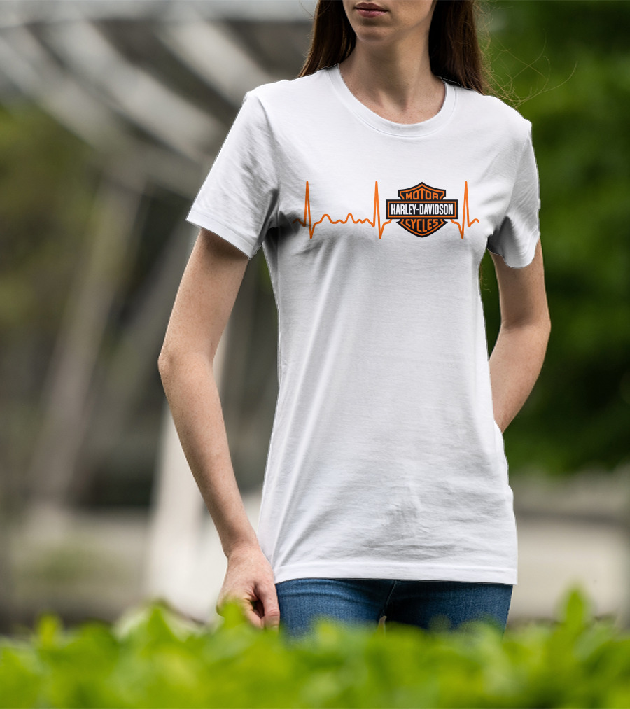 Harley Davidson Heartbeat Motor Cycles T-Shirt